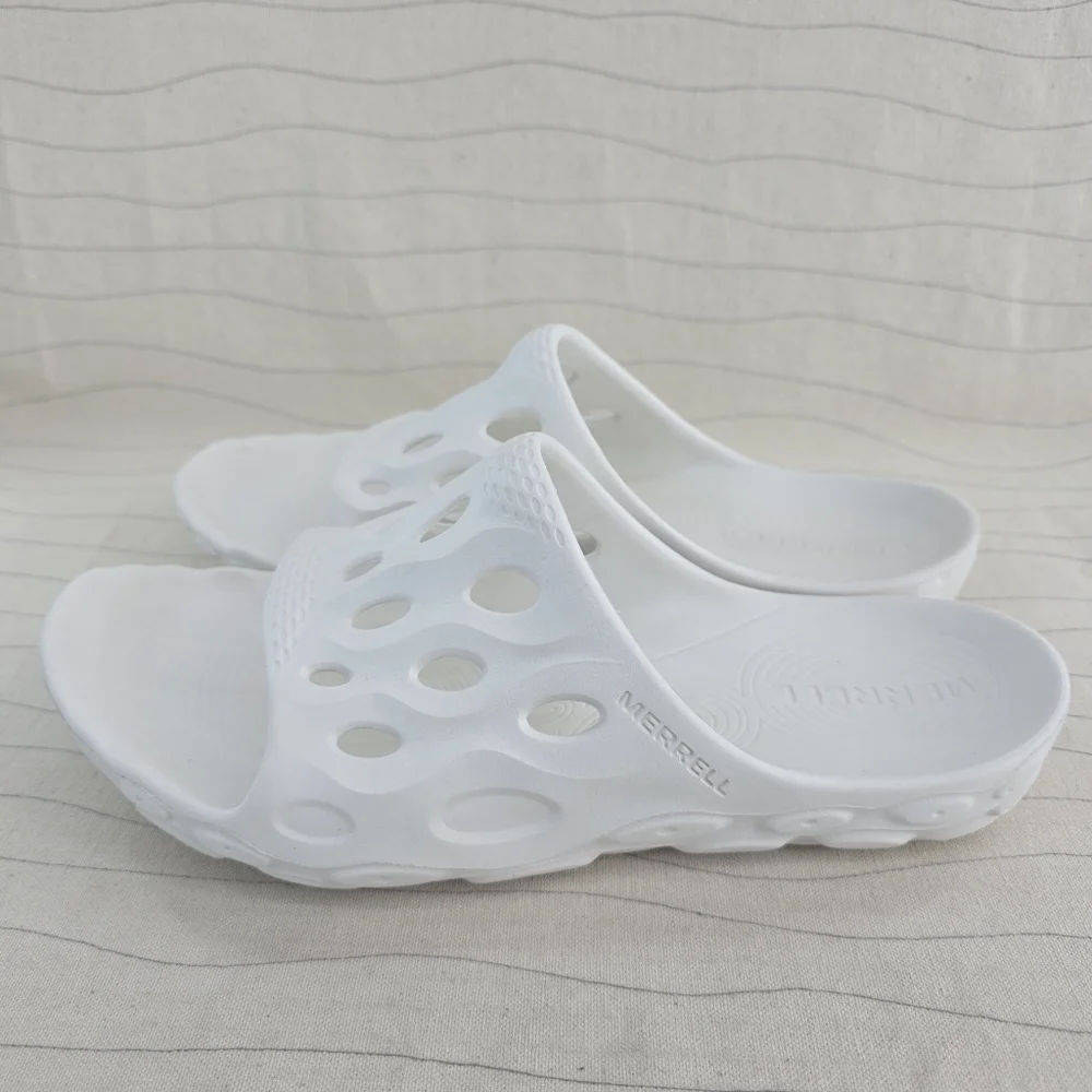 Merrell Unisex Hydro Slide Slip On White Lightweight Slide Sandals Sz 8.5 M/10 W